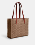 Coach Relay Tote Bag 34 In Signature Canvas With Coach Graphic | LEVISONS