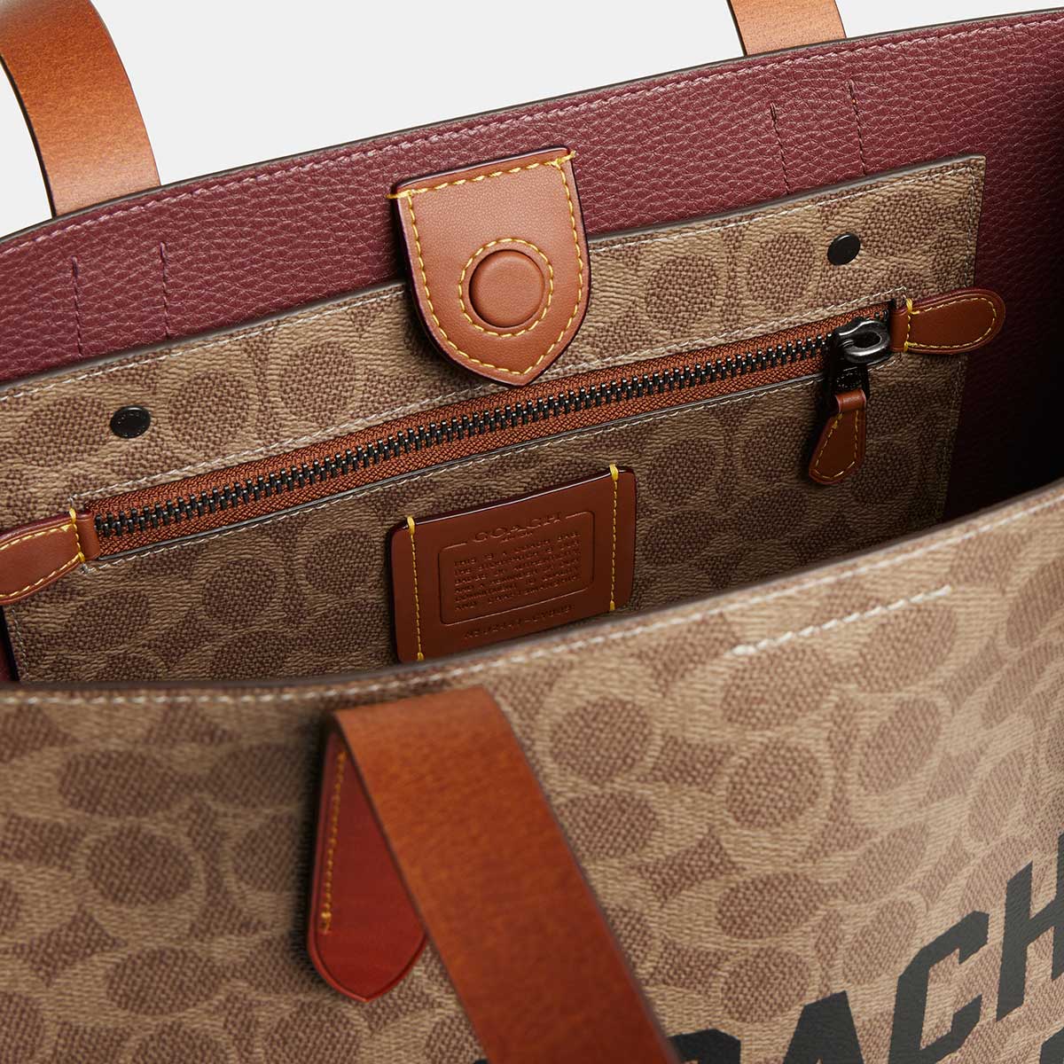 Coach Relay Tote Bag 34 In Signature Canvas With Coach Graphic | LEVISONS