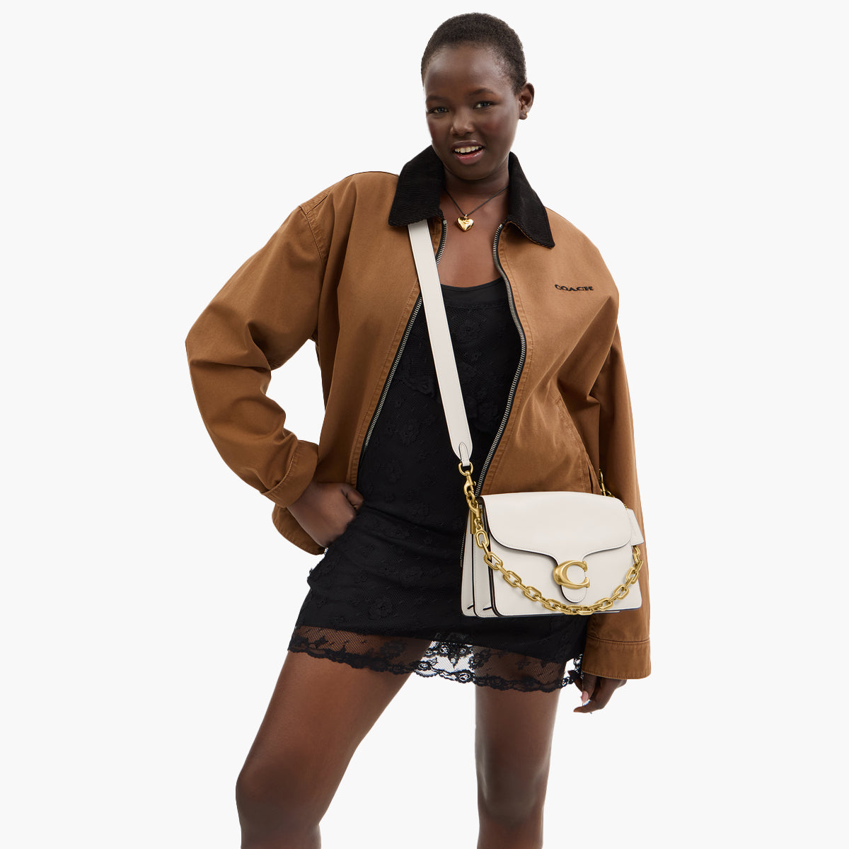 Coach Soft Grain Leather Chain Tabby Shoulder Bag With Chain | LEVISONS