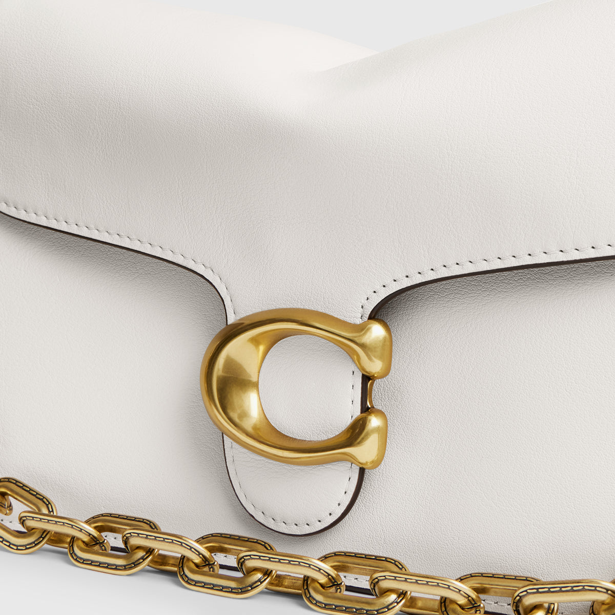 Coach Soft Grain Leather Chain Tabby Shoulder Bag With Chain | LEVISONS