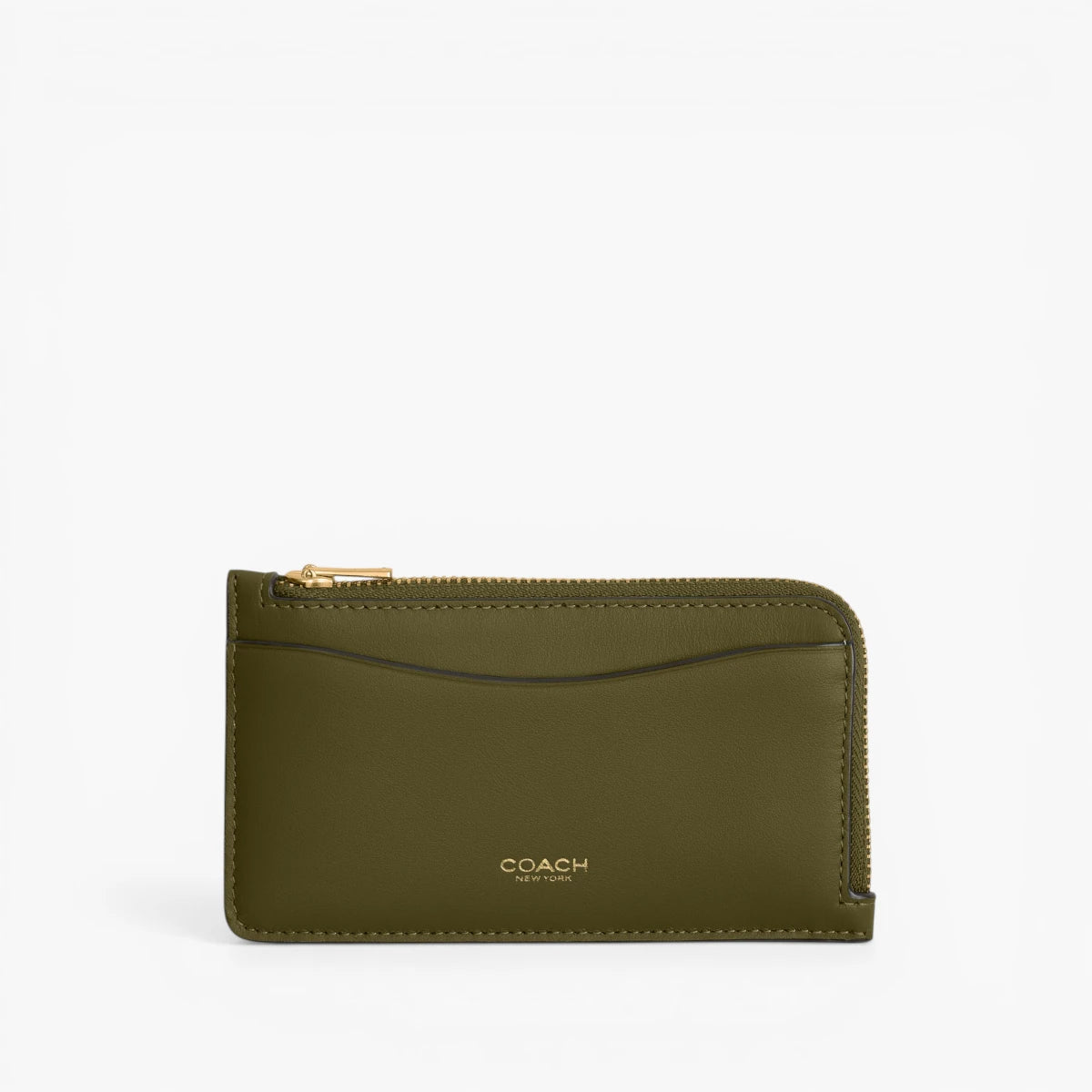 Coach Refined Calf Leather New York Zip Card Case | LEVISONS