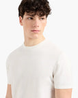 Armani Exchange Regular Fit Round Neck Cotton Knit Pullover With Tonal Embroidered Logo | LEVISONS