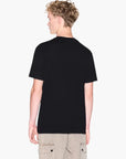Armani Exchange Black And Gold Regular Fit Cotton Crewneck T-Shirt | LEVISONS