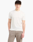 Armani Exchange Regular Fit Round Neck Cotton Knit Pullover With Tonal Embroidered Logo | LEVISONS