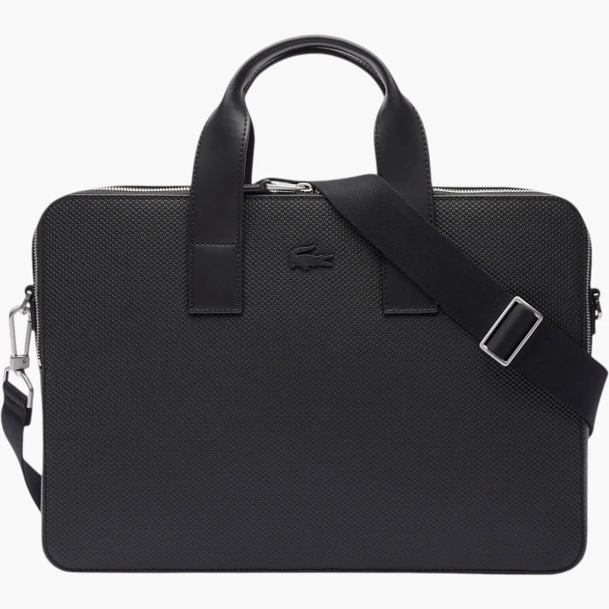 Lacoste Chantaco Leather Laptop Bag | LEVISONS