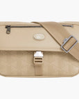 Lacoste Small Monogram Leather Flap Satchel | LEVISONS