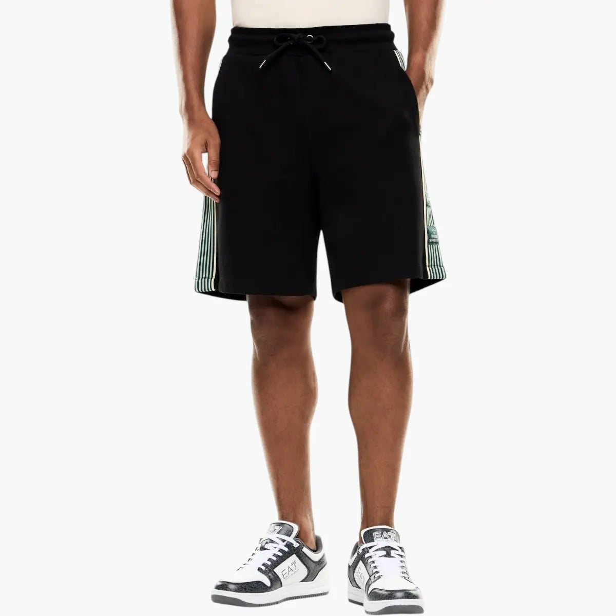 EA7 Logo Series Shorts With Grosgrain Details | LEVISONS
