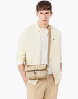 Lacoste Small Monogram Leather Flap Satchel | LEVISONS