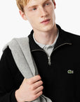 Lacoste Zip-Up High Neck Interlock Sweatshirt | LEVISONS