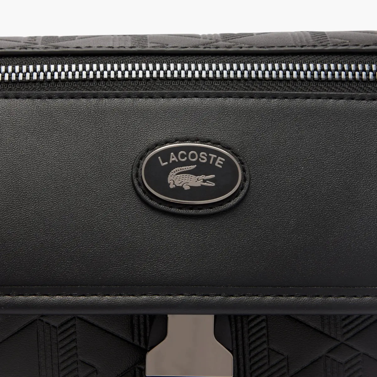 Lacoste Small Monogram Leather Flap Satchel | LEVISONS