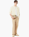 Lacoste Small Monogram Leather Flap Satchel | LEVISONS