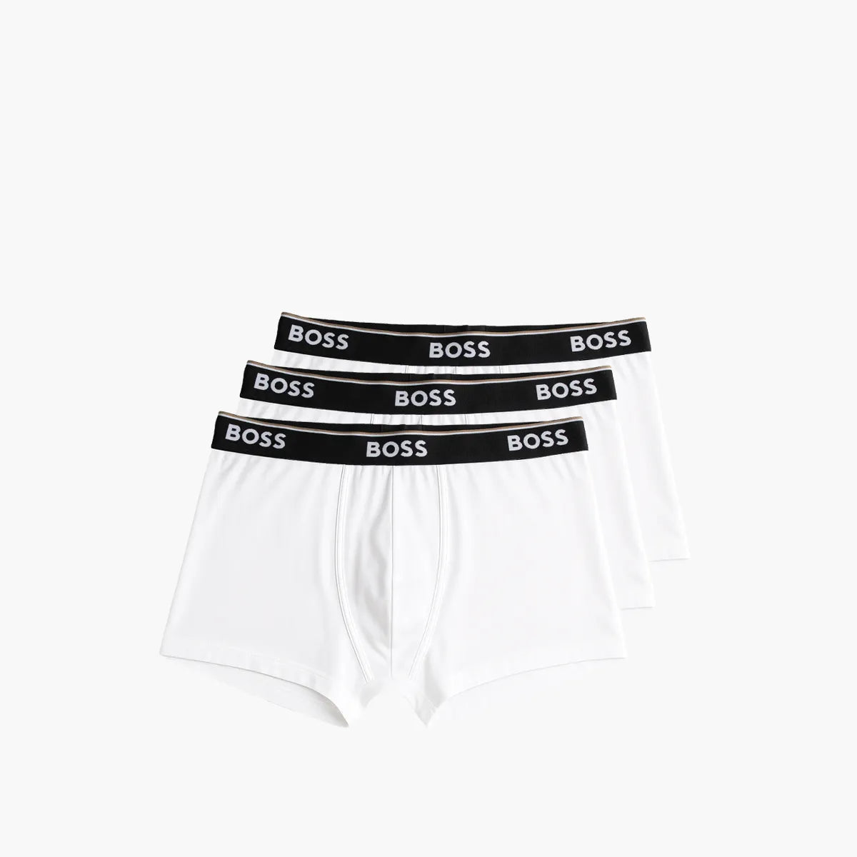 BOSS Black Three-Pack Of Stretch-Cotton Trunks With Logo Waistbands | LEVISONS