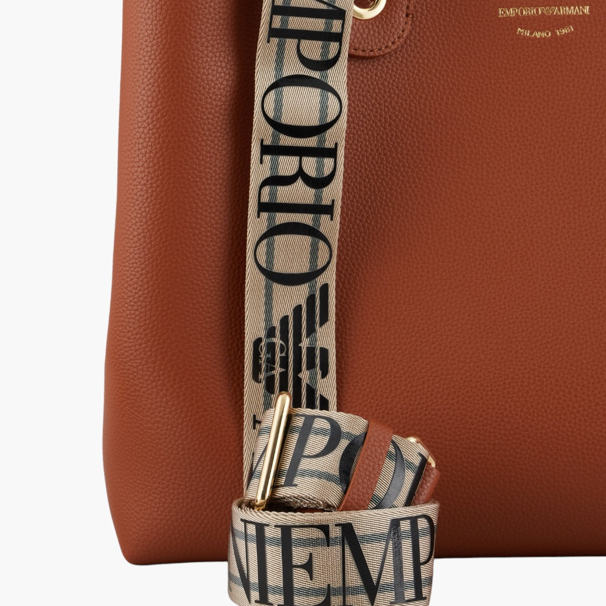 Emporio Armani Medium Myea Shopper Bag With Deer Print | LEVISONS