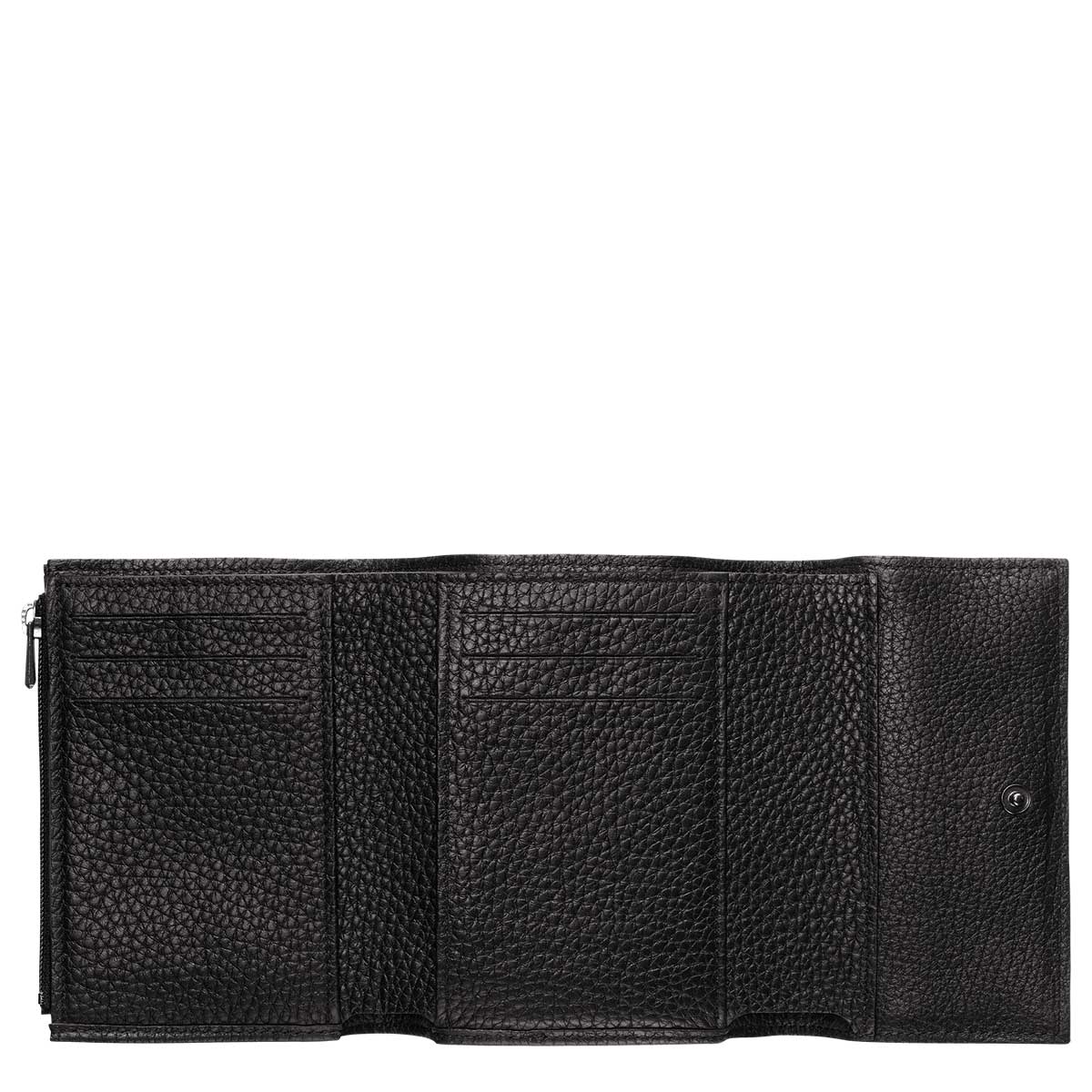Longchamp Roseau Essential Compact Wallet Black | LEVISONS