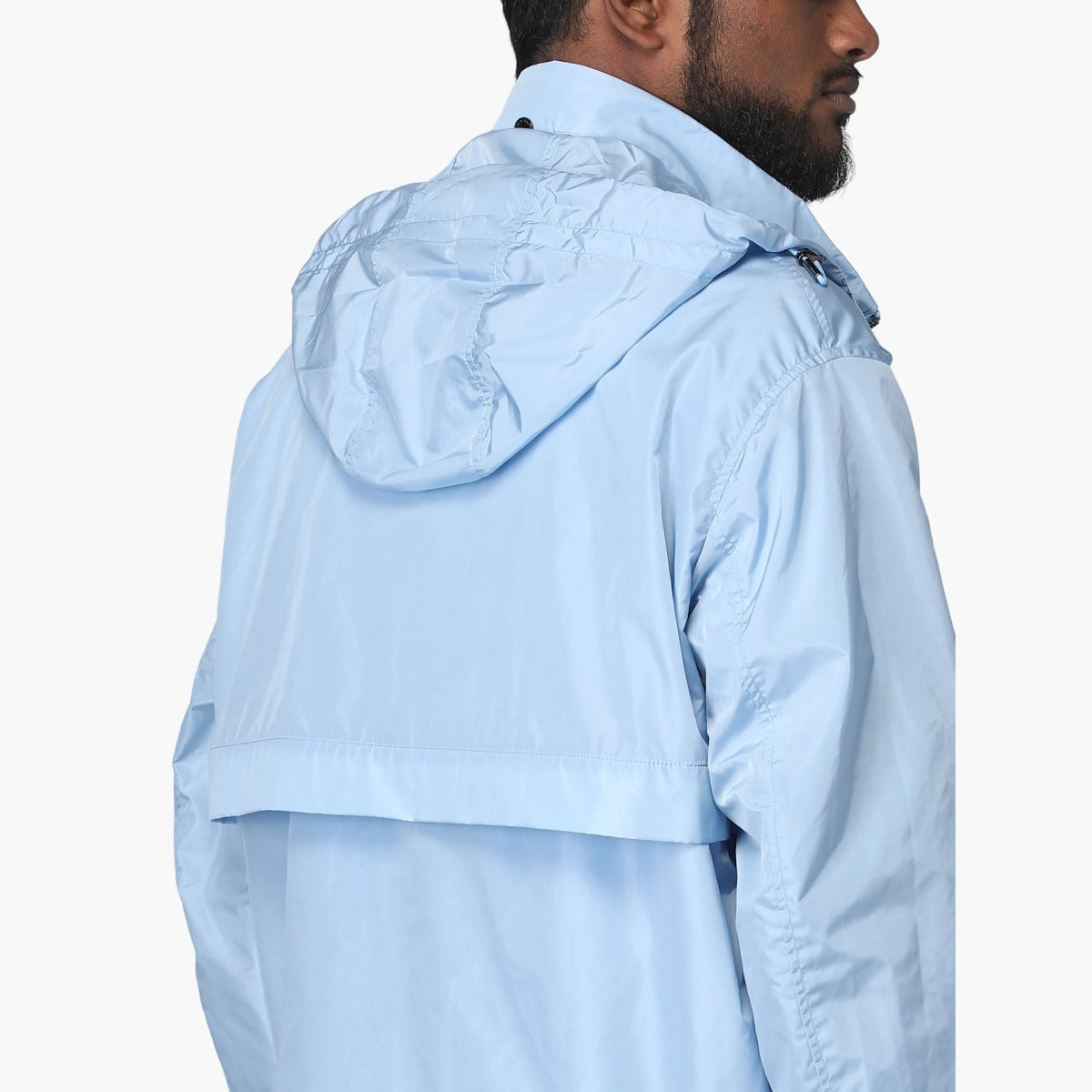 Lightweight Nylon Blouson Jacket With Hood