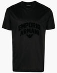 Emporio Armani Tencel-Blend Jersey T-Shirt With Embossed 3D Logo | LEVISONS