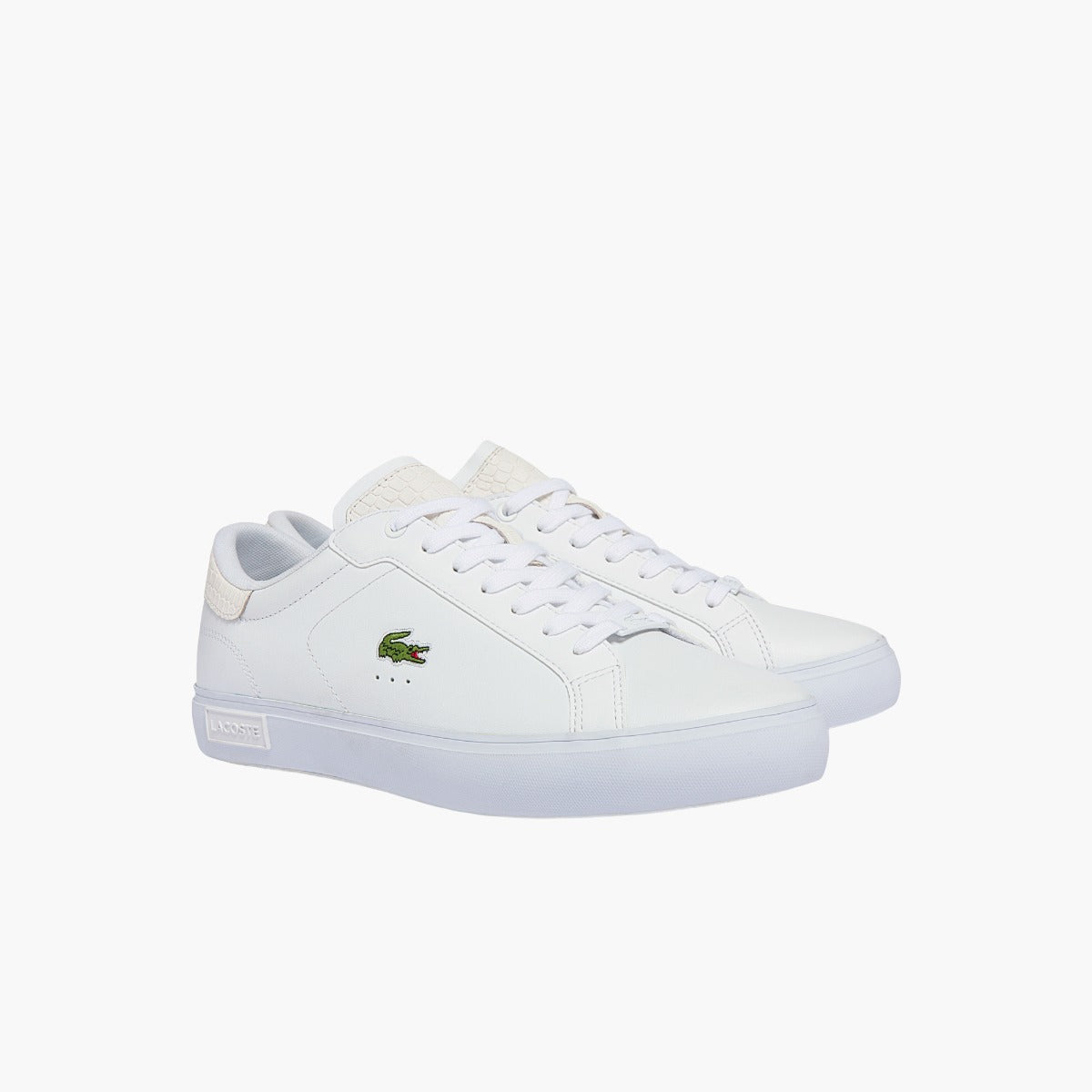 Lacoste Powercourt Burnished Leather Sneakers | LEVISONS