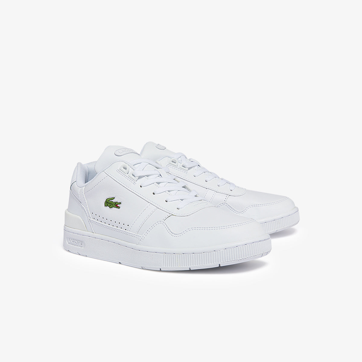Lacoste T-Clip Leather And Synthetic Trainers | LEVISONS