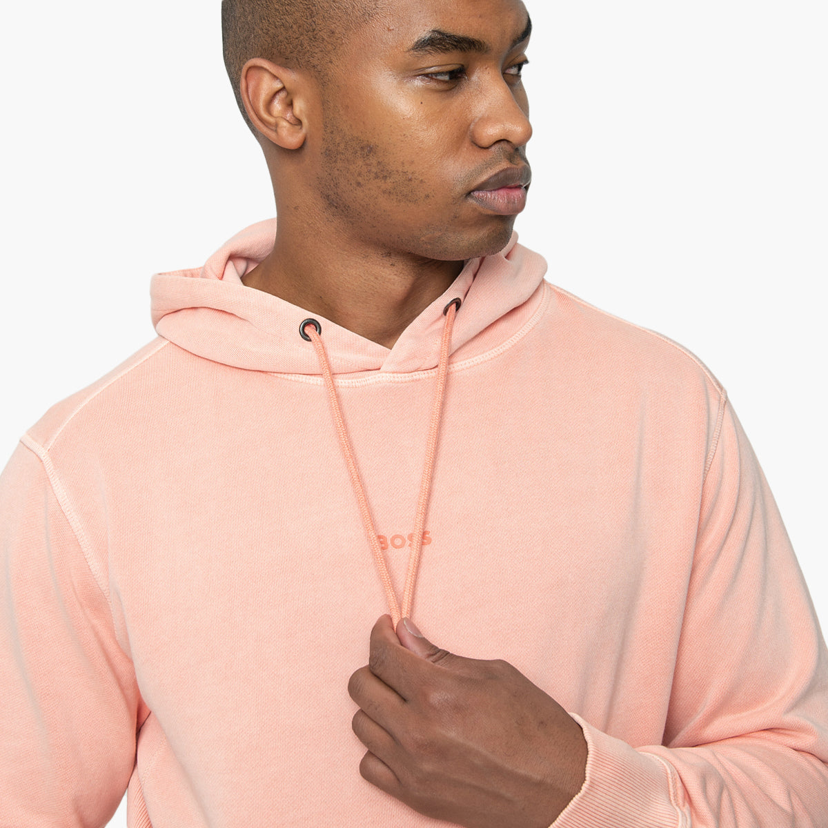 Boss Garment-Dyed Cotton-Terry Hoodie | LEVISONS