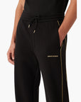 Emporio Armani Double-Jersey Joggers With Gold Details And Logo | LEVISONS